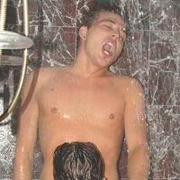 These 2 showering studs are gettin all roudy in these pics