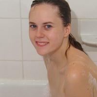 Cute teen in the bathtub