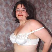 Shy Chubby Brunette Stripping and Posing