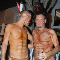 chk out these super hot papi at fantasy fest in keywest