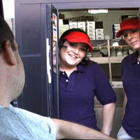 These 2 drive Thru cuties take a 100 to flash and another 300 to fuck some customers in tehse hot pics