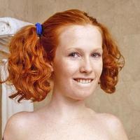 Teen redhead naked in bathroom