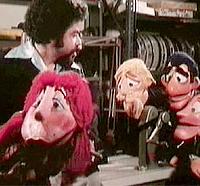 Retro puppet giving a wet blowjob