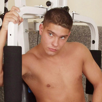 Hot college stud strips and jerks off
