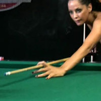 Gorgeous Cassidey plays a game of naked pool at her favorite sports bar!