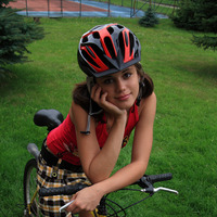 Amazing pics of young girl biking absolutely nude!