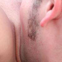 Aggressive dude voraciously sucking cunt