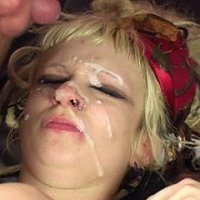 Cock shoved down her throat and facialized