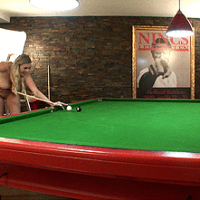 Sapphire & Shione playing pool