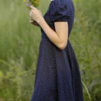 A pretty little country girl on a wild deserted road have a little adventure.