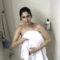 Cute Indian girl enjoying naked shower