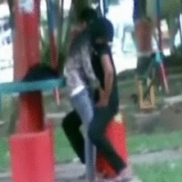 desi couple in park kissing