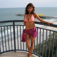 pakistani girl on beach in bikini 1