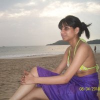 pakistani girl on beach in bikini 2