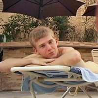 Hotel pool side relaxation with a combo of fantastic twinks!