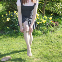 Lucimay takes a stroll outdoors that ends in a lengthy wank
