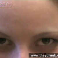 Drunk and smoking teen blonde