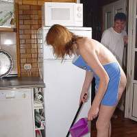 Housewife pleases her husband