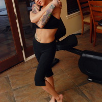 SpunkyAngels: Perfect babe Jeska Vardinski shows off as she strips naked while doing her stretching
