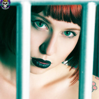 Pale Skinned Redhead Cutie Locked Naked in a Cage