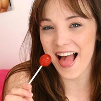 Mmm nothing sweeter than watching a hot teen nubile lick and suck on her lollipop