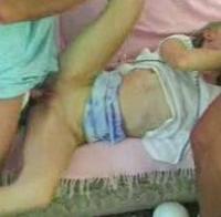Horny babysitter gets slammed hard and creamed