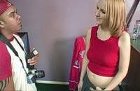 Blonde cutie auditions to be a pornstar